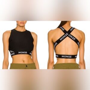 MONSE sport style logo crop top